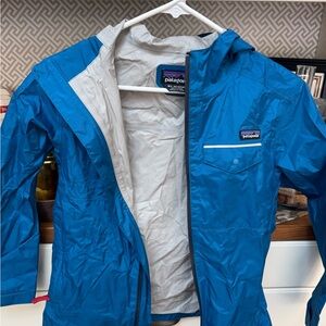 Patagonia Kids Blue Raincoat